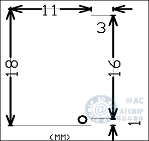 AC80E語(yǔ)音芯片軟封裝COB尺寸外形大小